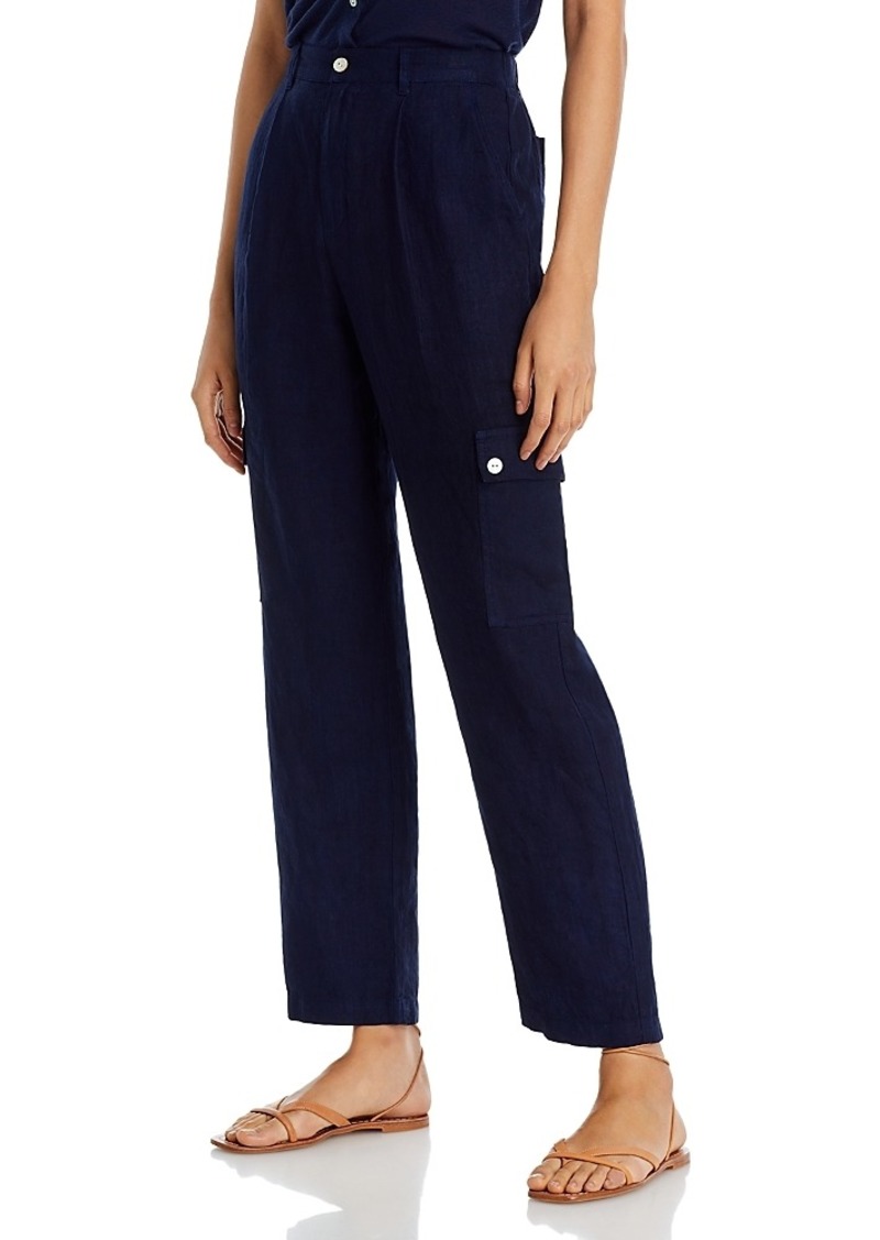 Bella Dahl Pleated Linen Cargo Pants