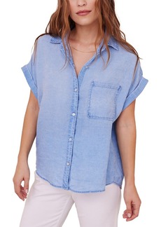 Bella Dahl Pocket Button Down Linen Shirt