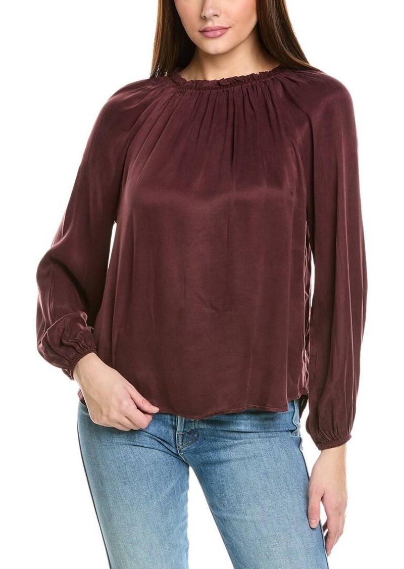 Bella Dahl Raglan Sleeve Shirred Neck Top