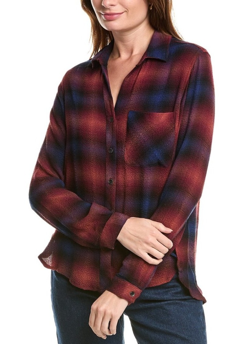 Bella Dahl Rounded Hem Button Down Shirt