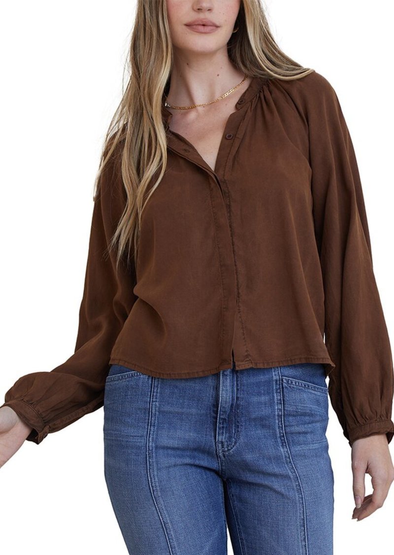 Bella Dahl Shirred Raglan Shirt