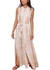 Bella Dahl Sleeveless Pleat Front Maxi Dress