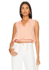 Bella Dahl Sleeveless Ruffle Edge Pullover