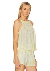 Bella Dahl Smocked Neck Halter Top