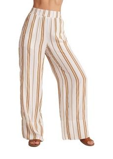 Bella Dahl Stripe Wide Leg Linen Blend Pants