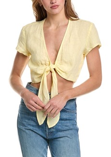 Bella Dahl Tie-Front Linen Blouse