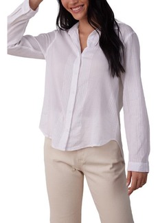 Bella Dahl Tonal Stripe Cotton & Linen Button-Up Shirt