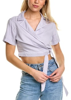 Bella Dahl Wrap Linen-Blend Shirt