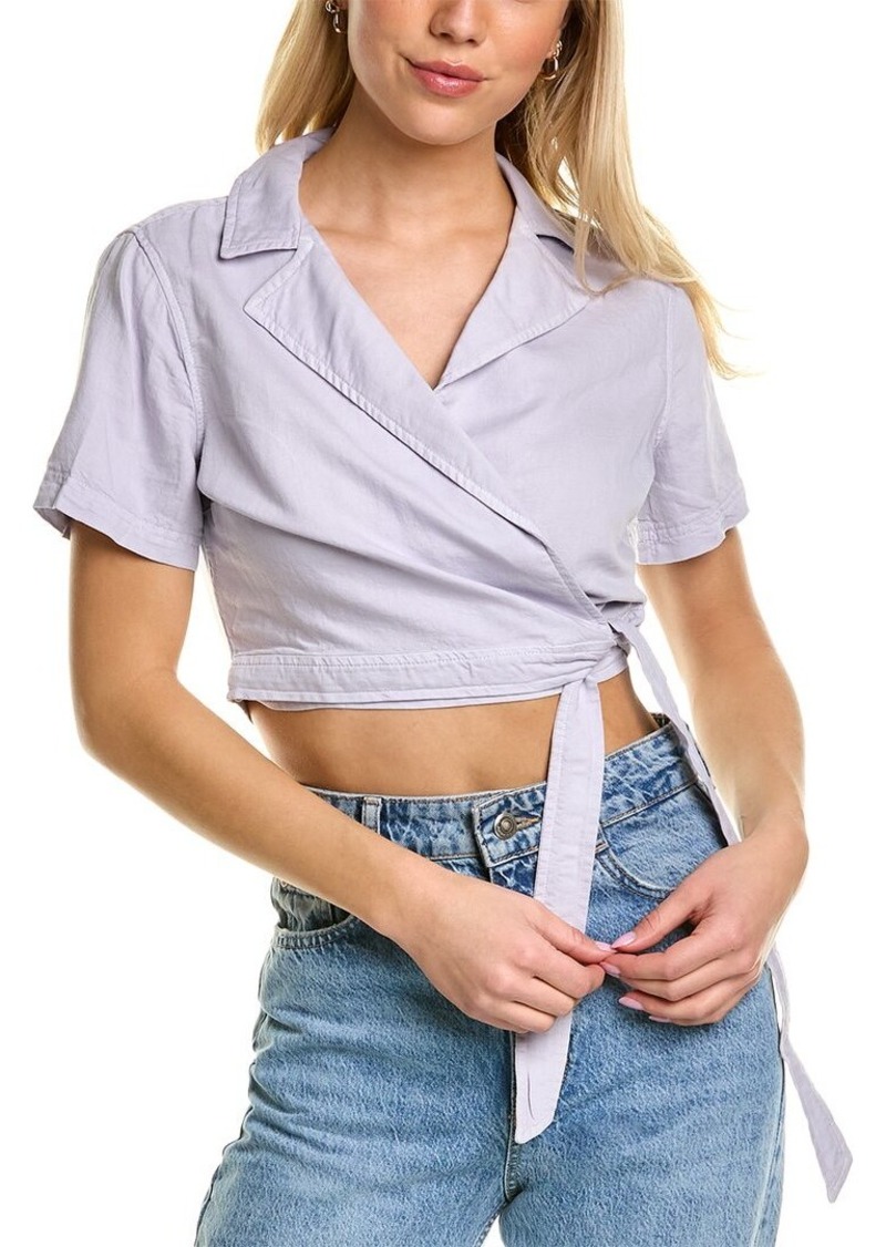 Bella Dahl Wrap Linen-Blend Shirt