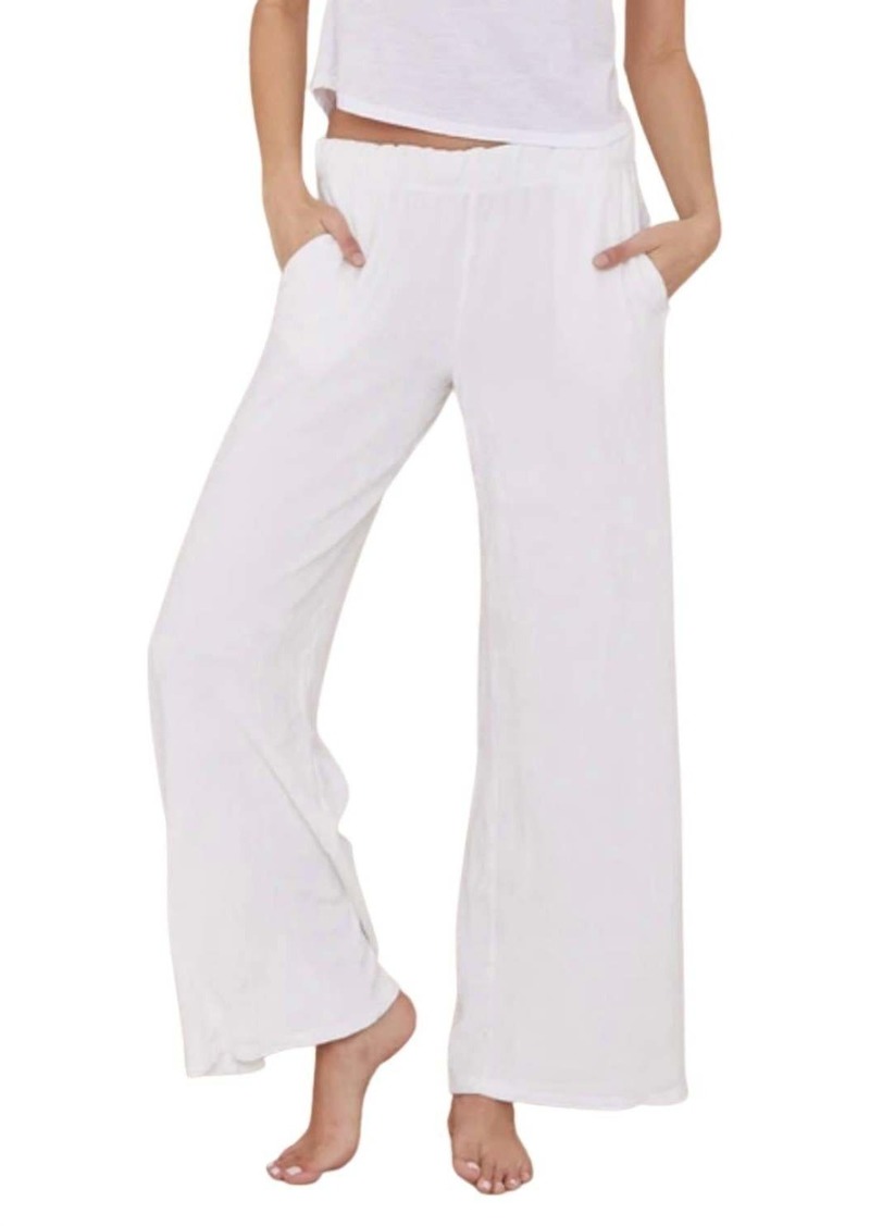 Bella Dahl Easy Wide Leg Pant In Winter White