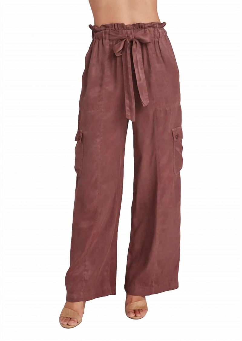 Bella Dahl Echo High Waisted Seam Pant In Paradise Brown