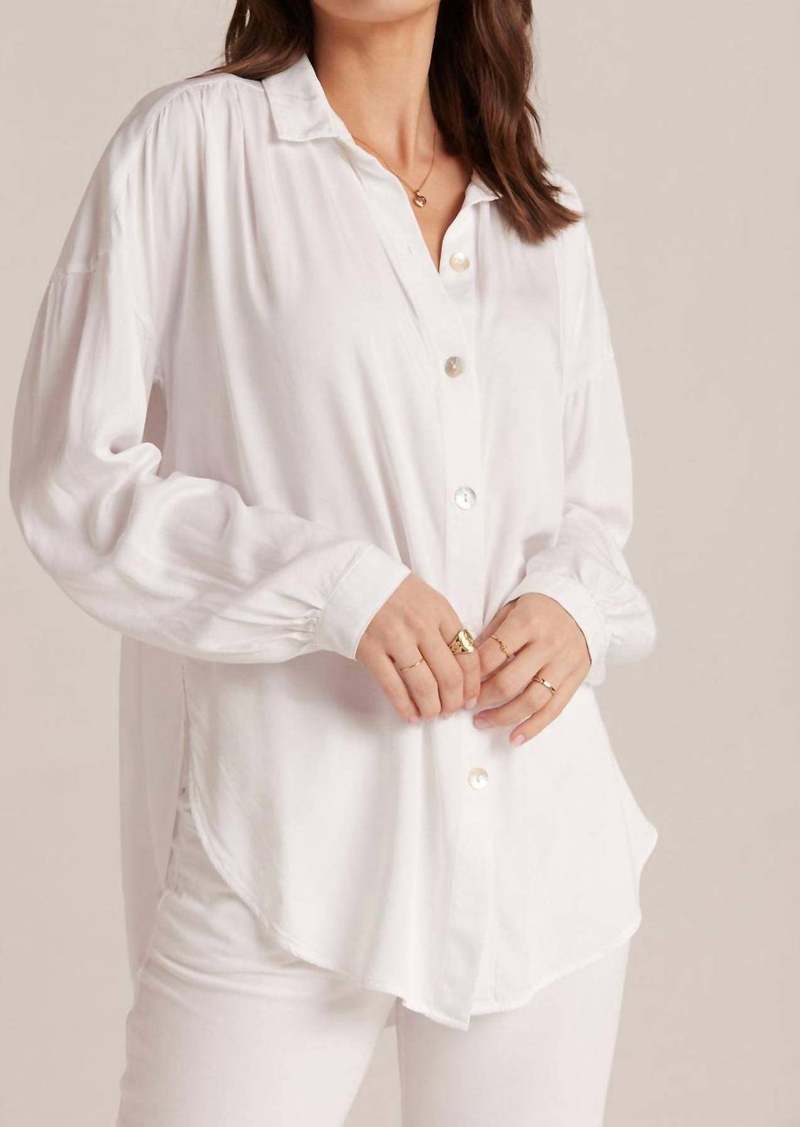 Bella Dahl Flowy Shirt In White