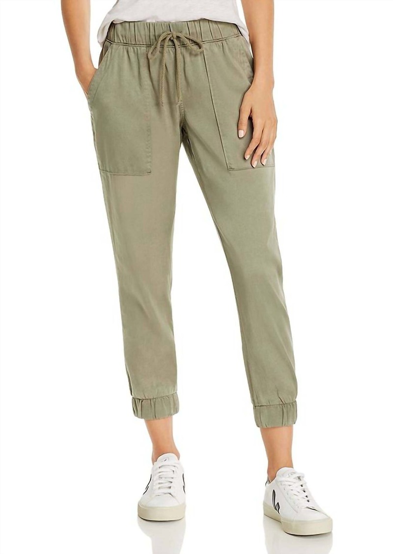 Bella Dahl Girl's Drawstring Jogger In Army Green