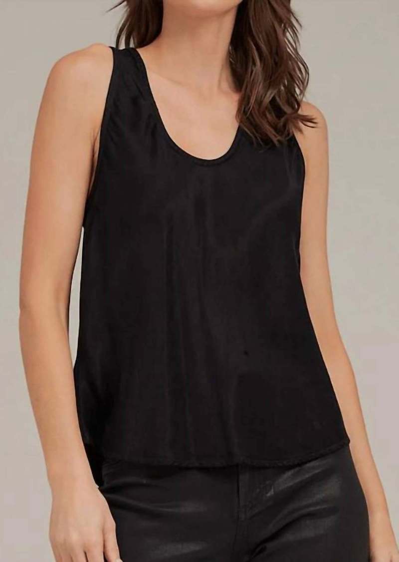 Bella Dahl Scoop Neck Tank In Black