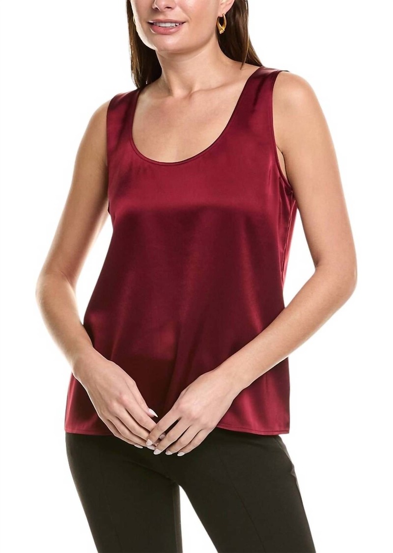 Bella Dahl Scoop Neck Tank Top In Cabernet