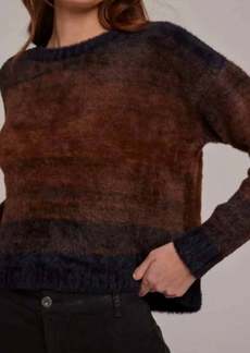 Bella Dahl Slouchy Sweater In Chocolate Ombre
