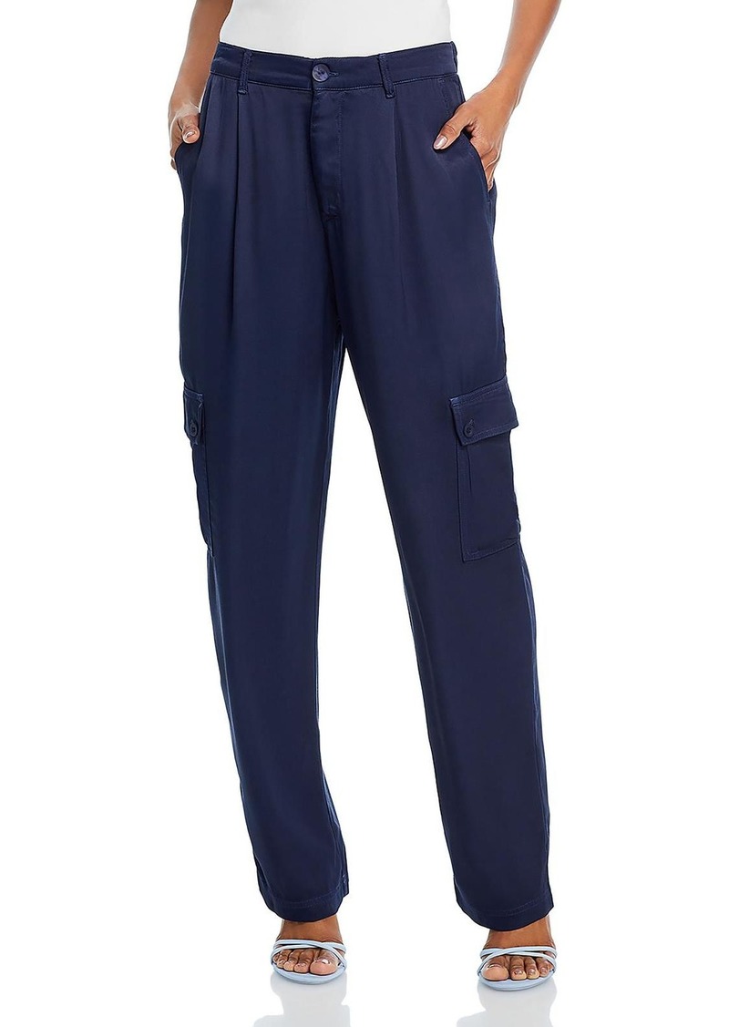 Bella Dahl Womens High Rise Pleated Cargo Pants