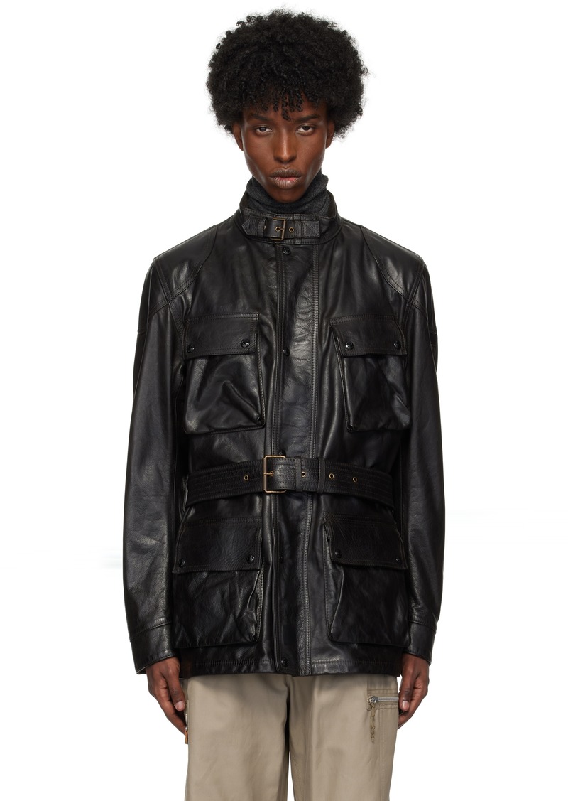 Belstaff Black Legacy Trialmaster Panther Leather Jacket