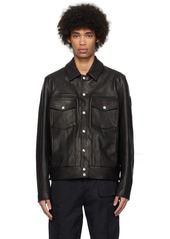 Belstaff Black Piston Leather Jacket