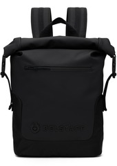 Belstaff Black Rolltop Backpack