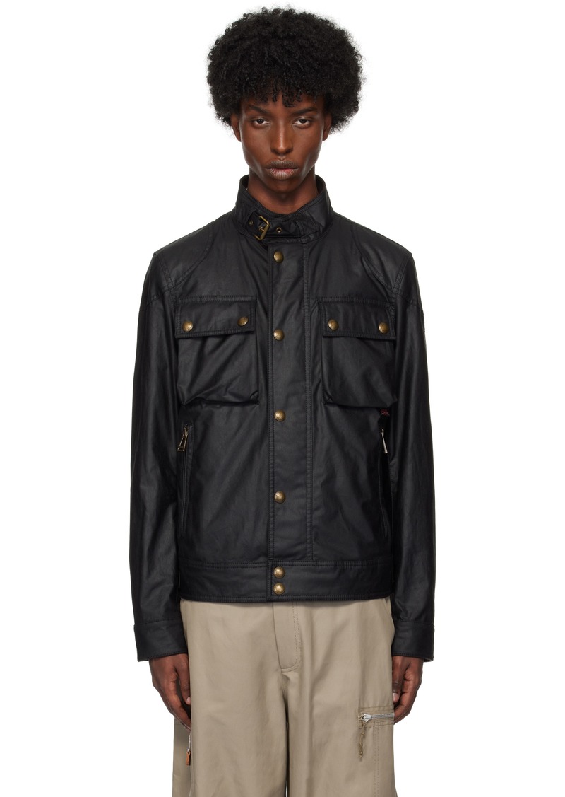 Belstaff Black Water-Repellent Racemaster Jacket