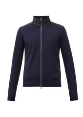 Belstaff Kelby zipped quilted-panel wool sweater