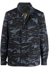 Belstaff camouflage-print concealed cotton jacket