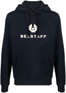 Belstaff logo-embossed cotton hoodie