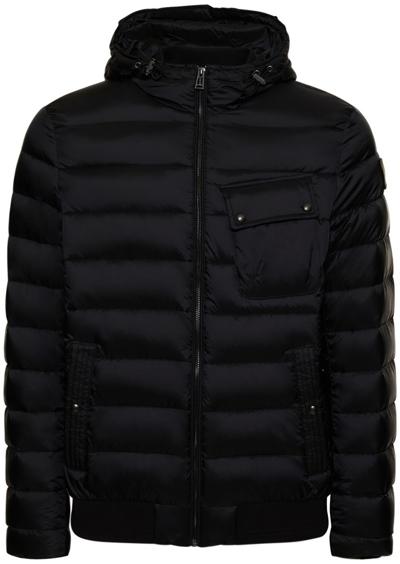 Belstaff Streamline Nylon Hooded Down Jacket