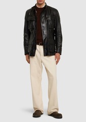 Belstaff Trailmaster Waxed Leather Jacket