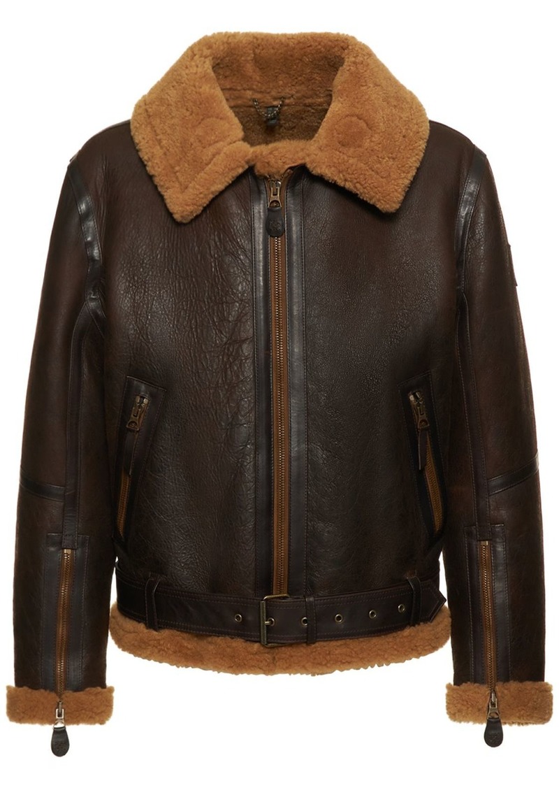 Belstaff Wilder Aviator Shearling Jacket