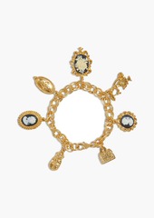 Ben-Amun - 24-karat gold-plated cameo bracelet - Metallic - OneSize