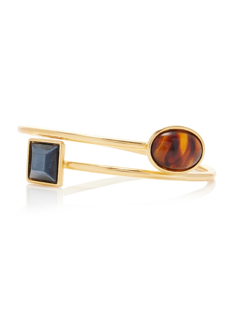 Ben-Amun - Exclusive Gold-Tone Stone Cuff - Gold - OS - Moda Operandi - Gifts For Her