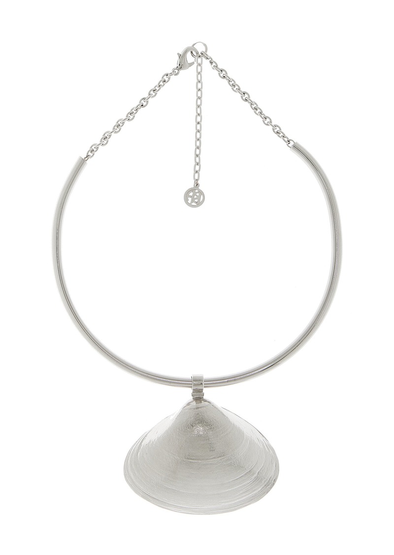 Ben-Amun - Exclusive Silver-Plated Shell Pendant Necklace - Silver - OS - Moda Operandi - Gifts For Her