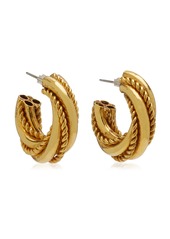 Ben-Amun - Women's Gold-Plated Chunky Twist Hoop Earrings - Moda Operandi - Gifts For Her