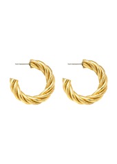 Ben-Amun - Women's Gold-Tone Metal Twist Hoop Earrings - Gold - Moda Operandi