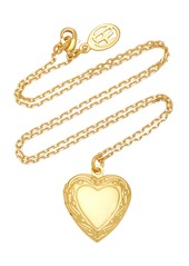 Ben-Amun - Women's Medium Heart Locket Gold-Plated Necklace - Gold - Moda Operandi
