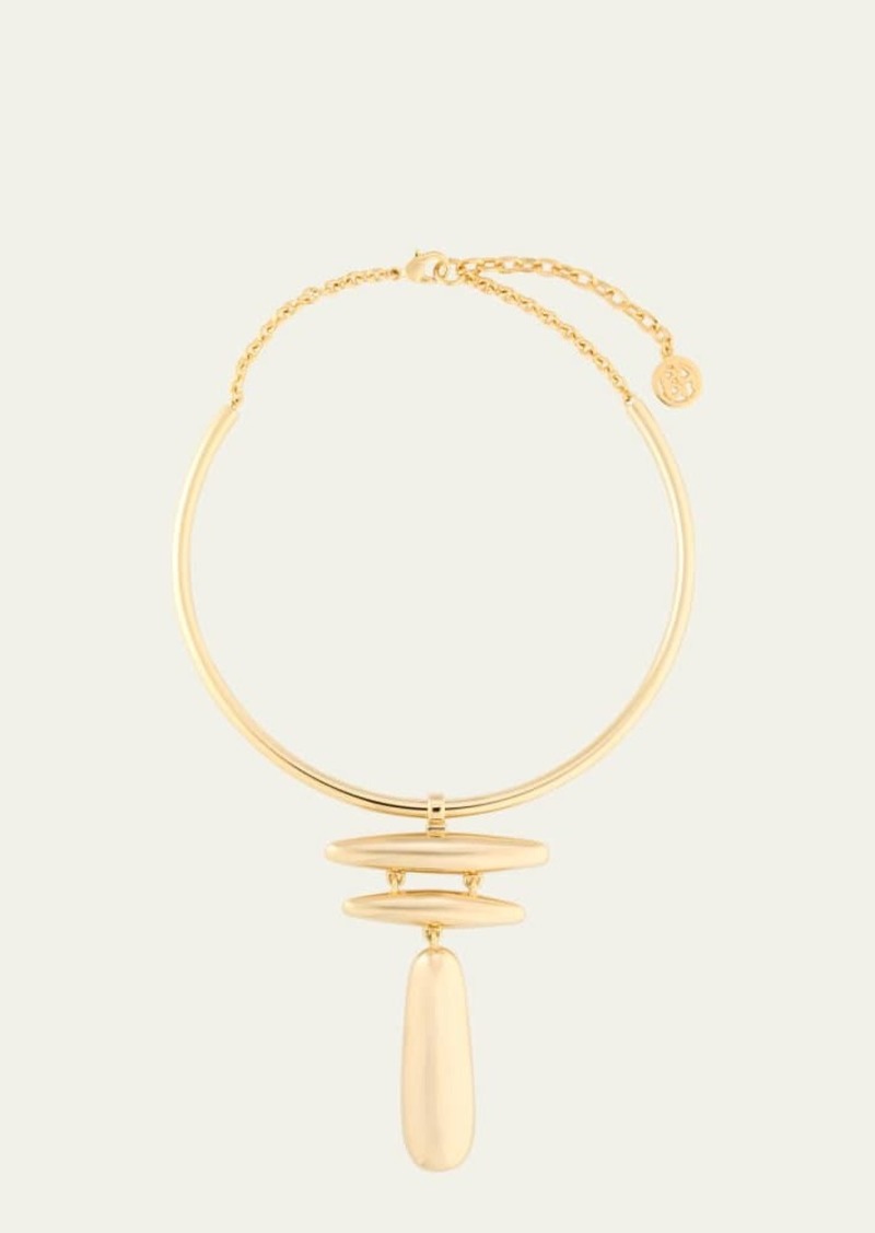 Ben-Amun Adobe Gold-Plated Collar Necklace