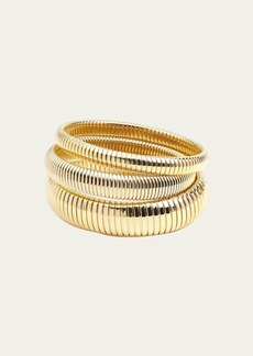 Ben-Amun Cobra Elastic Bracelets  Set of 3  Gold