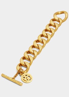 Ben-Amun Gold Hammered Chain Bracelet