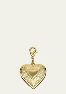 Ben-Amun Heart Locket Charm w/ Floral Detail