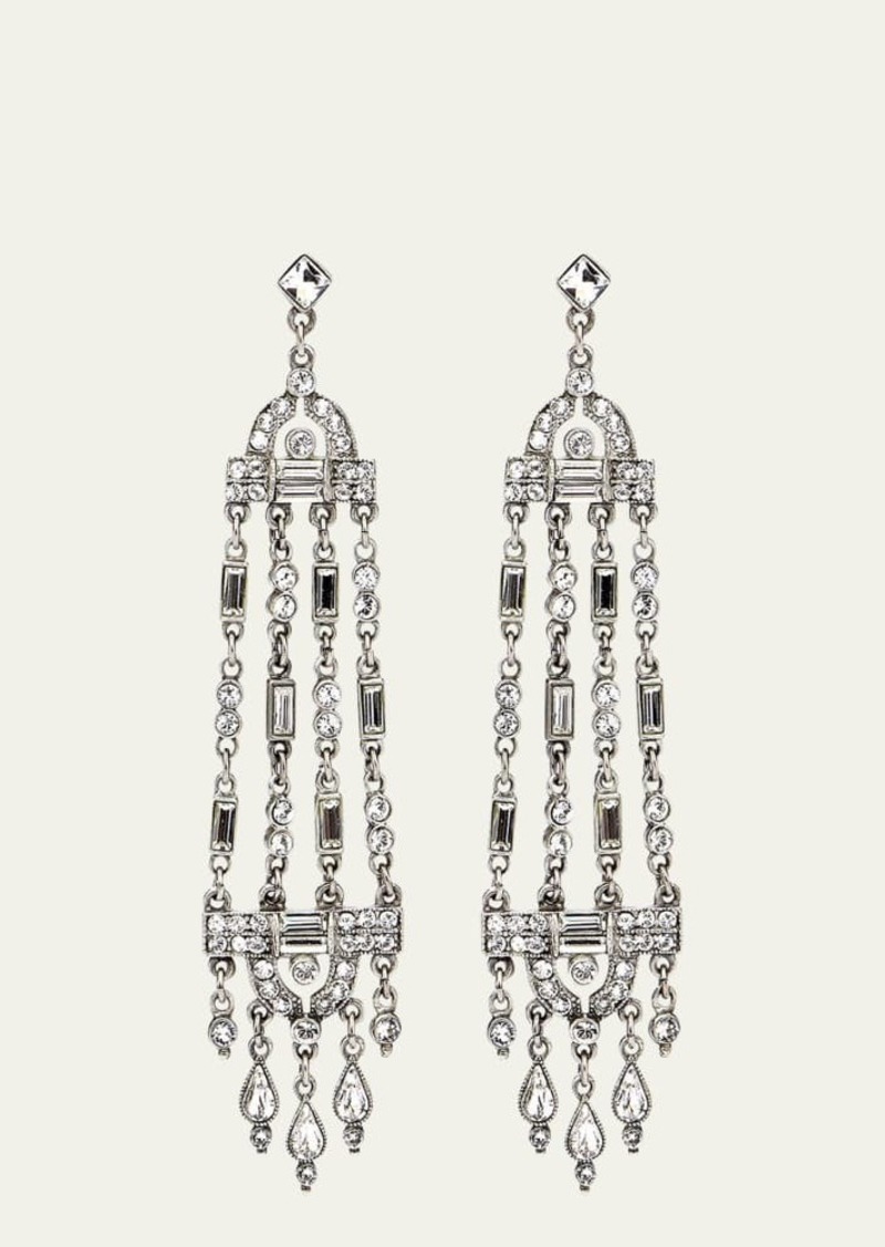 Ben-Amun Multi-Strand Crystal Drop Earrings