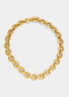 Ben-Amun 24k Gold Electroplate Oval Link Chain Bracelet
