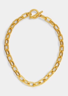 Ben-Amun 24k Gold Electroplate Oval Link Chain Necklace