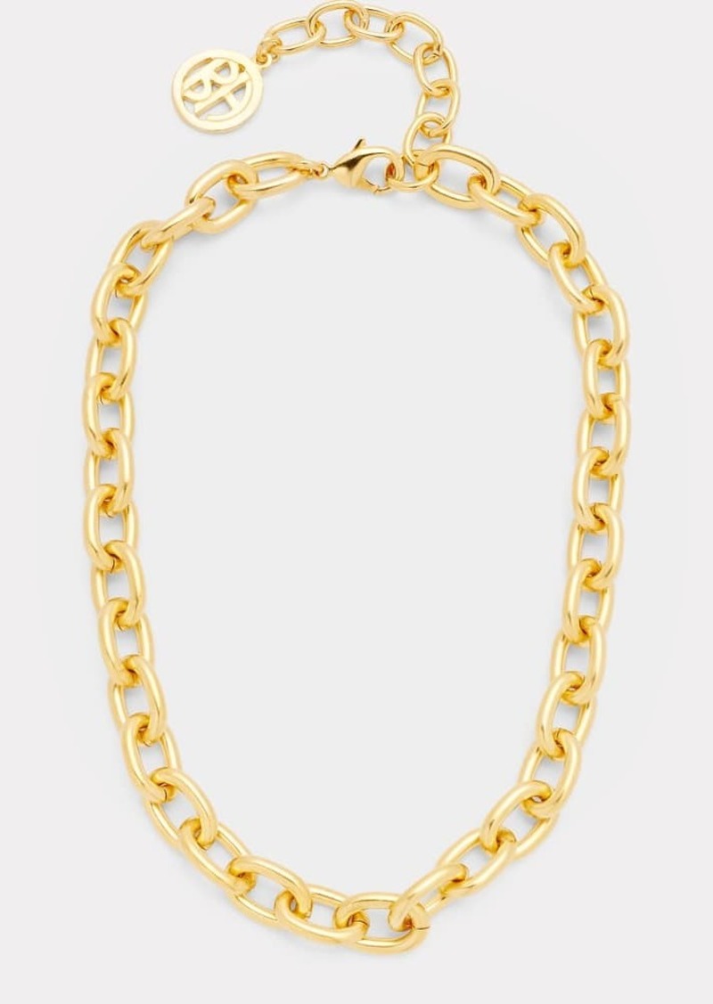 Ben-Amun Oval Link Necklace with Lobster Clasp