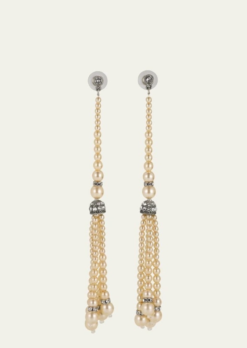 Ben-Amun Pearly Tassel Earrings