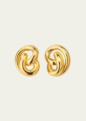 Ben-Amun Pluto Gold Croissant Earrings