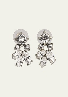 Ben-Amun Silver Crystal Post Earrings