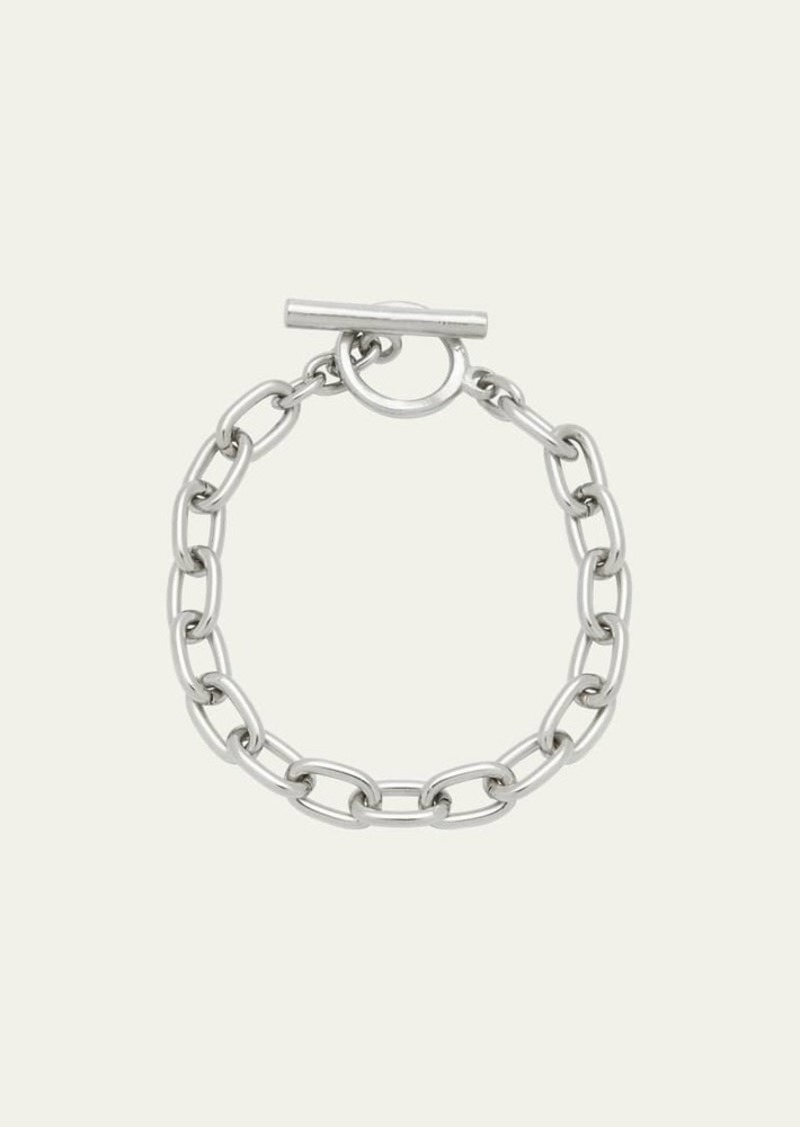 Ben-Amun Silver Imitation Rhodium Electroplated Chain Bracelet