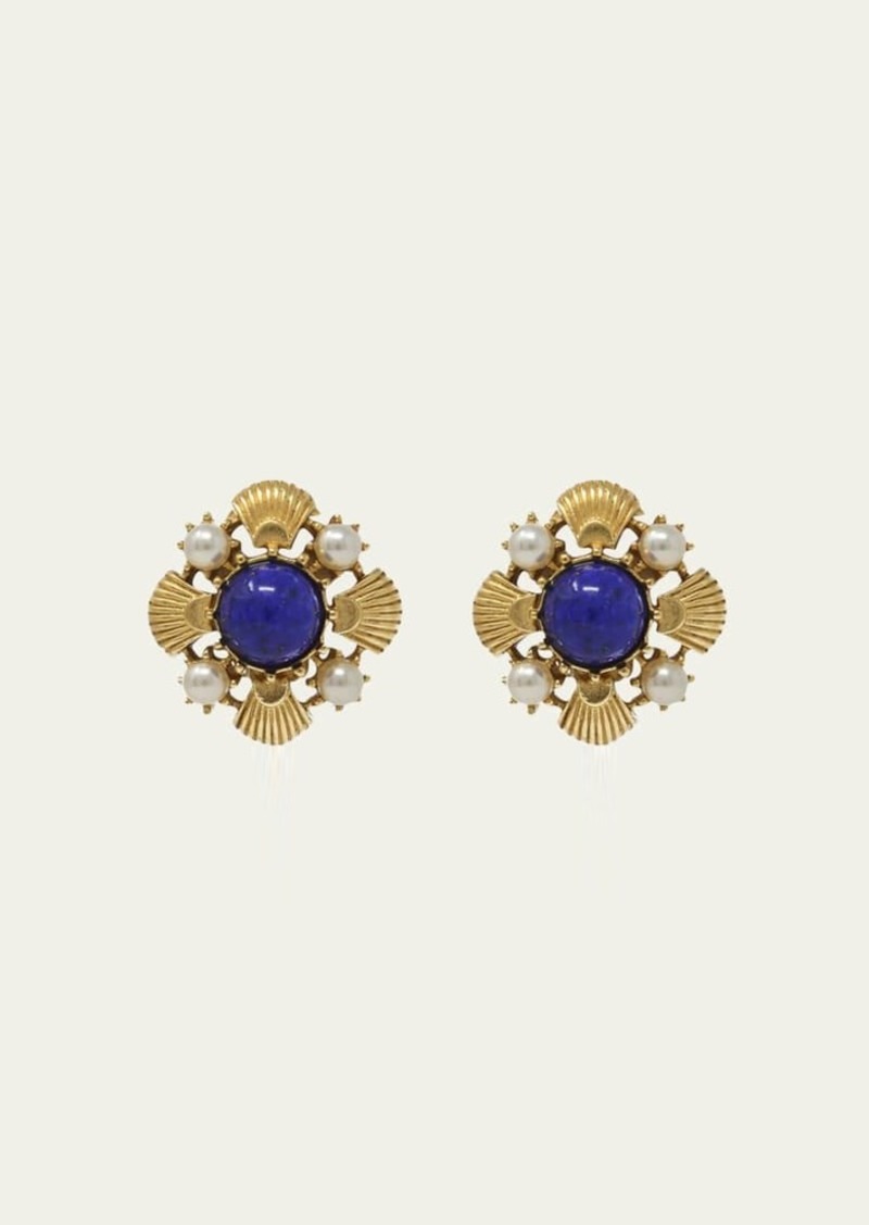 Ben-Amun Stone Clip-On Earrings